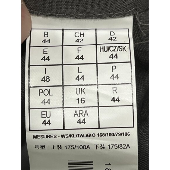 Promod Women's Grey Wide-Leg Linen‎ Blend Trousers, Size 16 - Picture 5 of 7